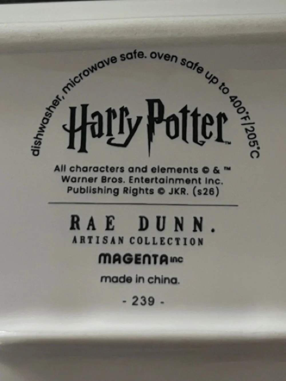 Rae Dunn Harry Potter `he who must not be named` Dish